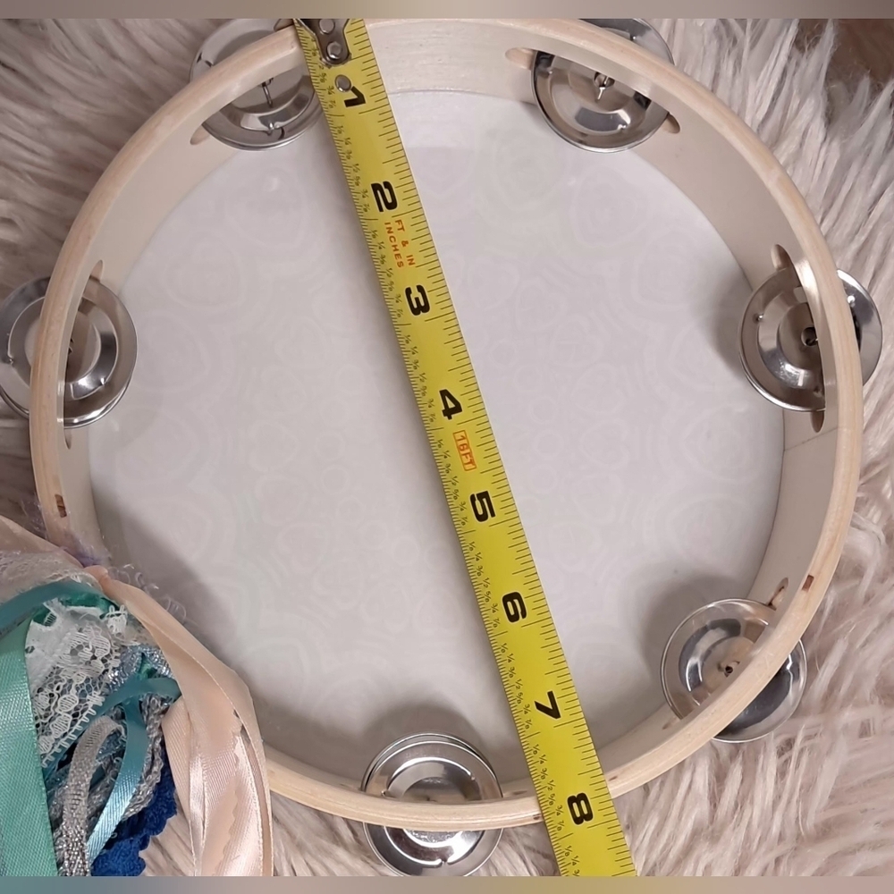 8" Festival Tambourine - Picture 4 of 6